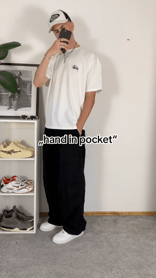 hand in pocket